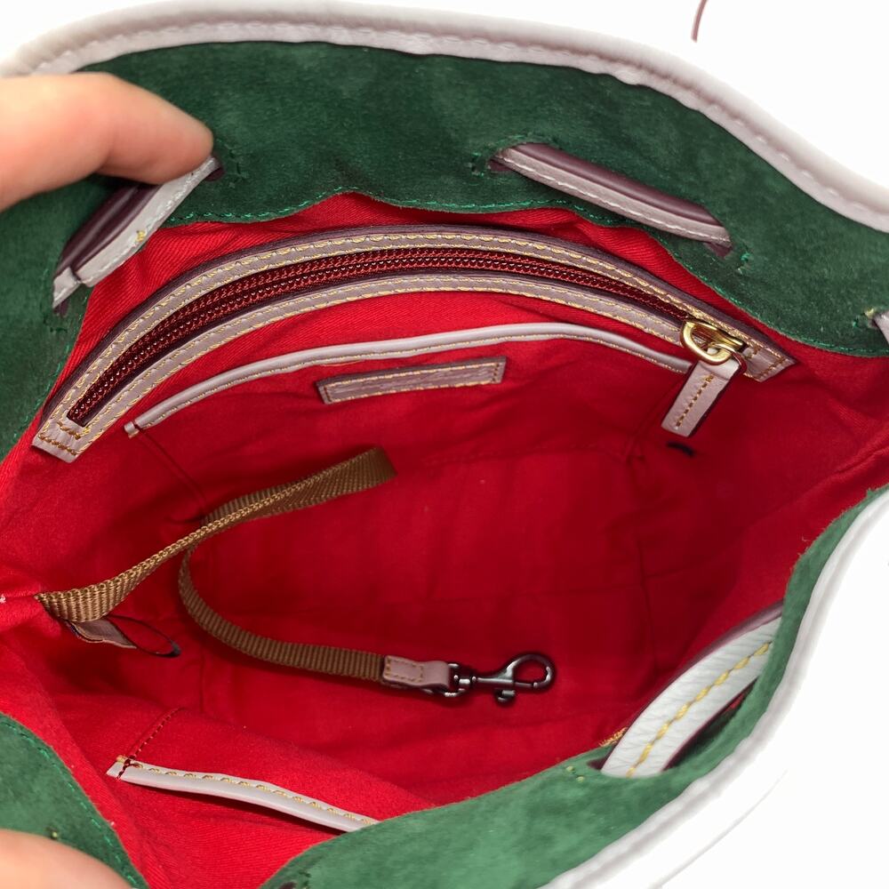 Dooney & Bourke Crossbody Florentine Leather Small Drawstring Purse - Picture 3 of 16